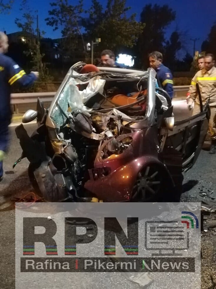 Τροχαίο στη λεωφόρο Μαραθώνος  