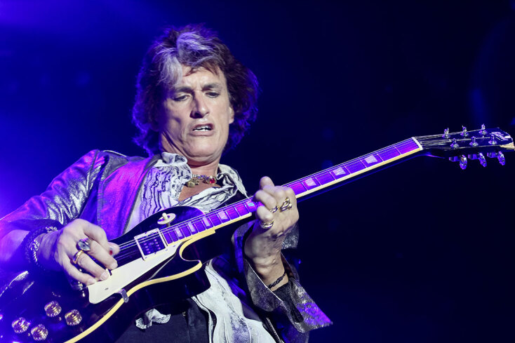 Στιγμιότυπο από τη συναυλία των Aerosmith στην Ελλάδα το 2010