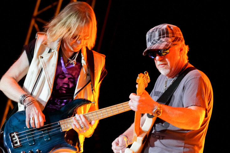 Στιγμιότυπο από τη συναυλία των Aerosmith στην Ελλάδα το 2010