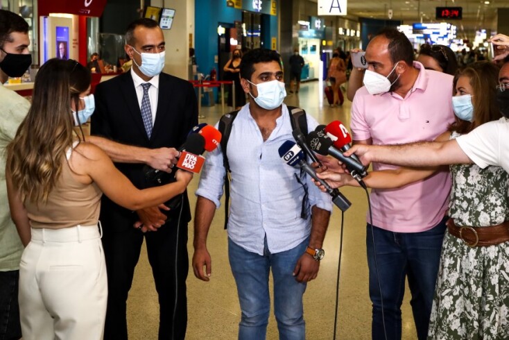 Επέστρεψε στην Ελλάδα ο Ελληνας πολίτης Agajan Fahrad, που απεγκλωβίστηκε από το Αφγανιστάν, μετά απο προσπάθειες της Ελληνικής Κυβέρνησης, Παρασκευή 20 Αυγούστου 2021 © EUROKINISSI / ΘΑΝΑΣΗΣ ΔΗΜΟΠΟΥΛΟΣ