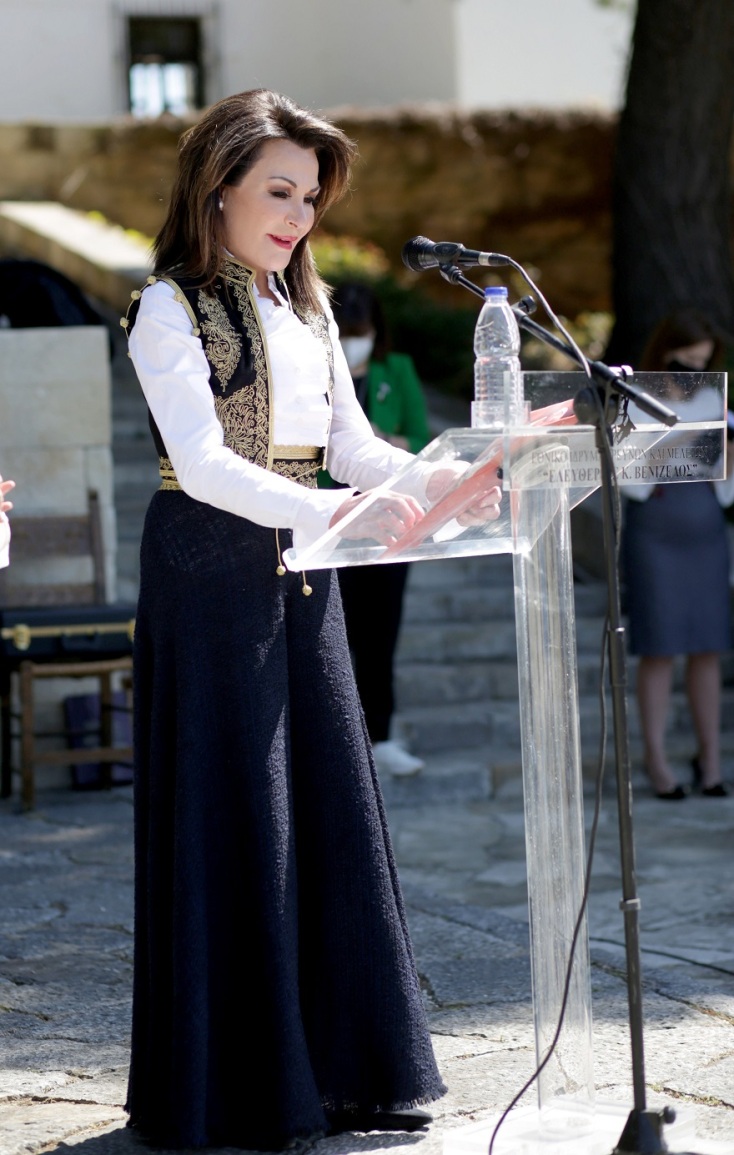 Η Πρόεδρος της Επιτροπής «Ελλάδα 2021» Γιάννα Αγγελοπούλου – Δασκαλάκη 