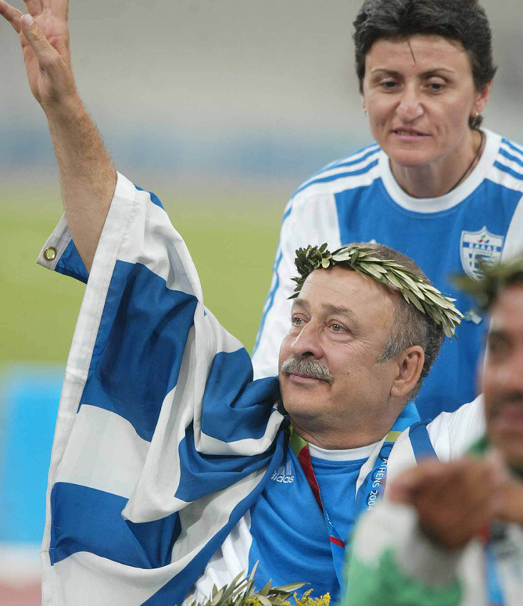 O παραολυμπιονίκης Χρήστος Αγγουράκης