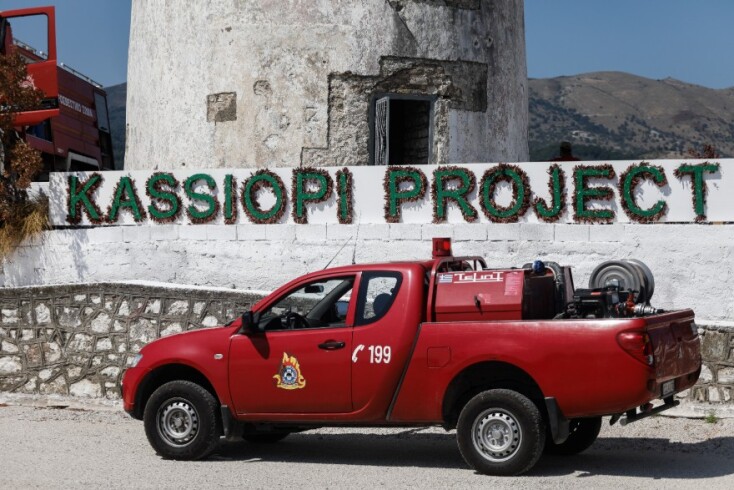 Οι πρώτες εικόνες από τη φωτιά στον Άγιο Στέφανο στον Ερημίτη Κέρκυρας