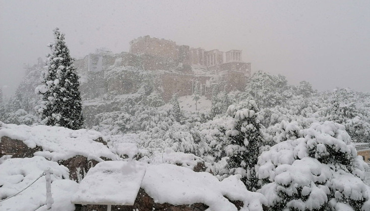 ΚΑΚΟΚΑΙΡΙΑ «ΜΗΔΕΙΑ» - ΧΙΟΝΙΣΜΕΝΗ ΑΚΡΟΠΟΛΗ