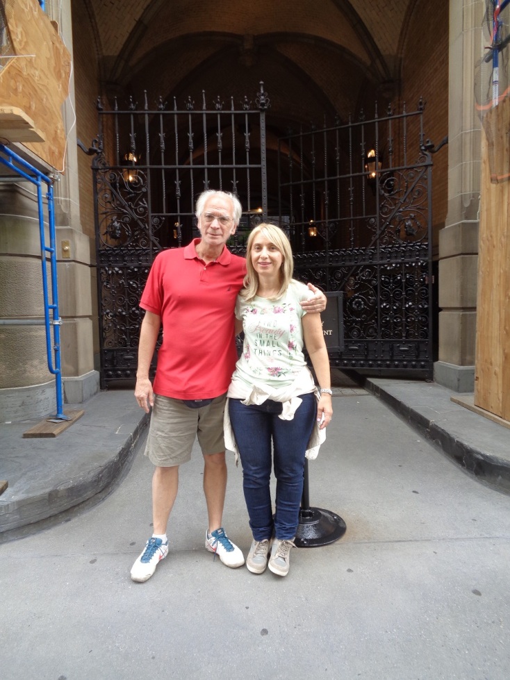 Ο Αλέξανδρος Ριχάρδος με τη γυναίκα του Μπίλυ, Νέα Υόρκη, 2017