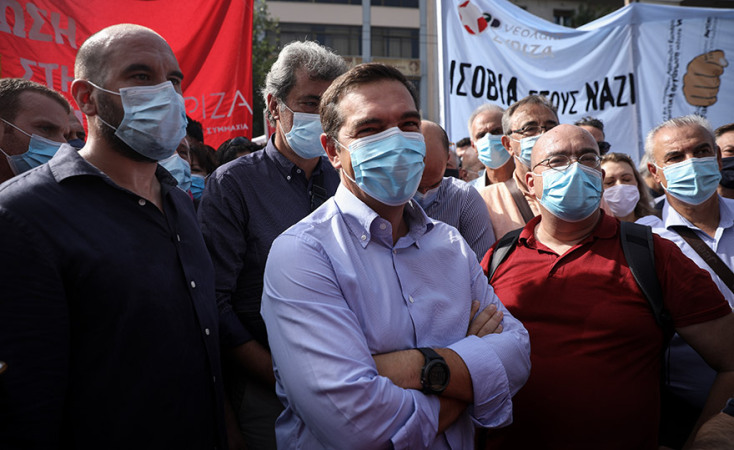 Αφιξη του πρέδρου του Σύριζα Αλέξη Τσίπρα στο Εφετείο, Τετάρτη 7 Οκτωβρίου 2020. 