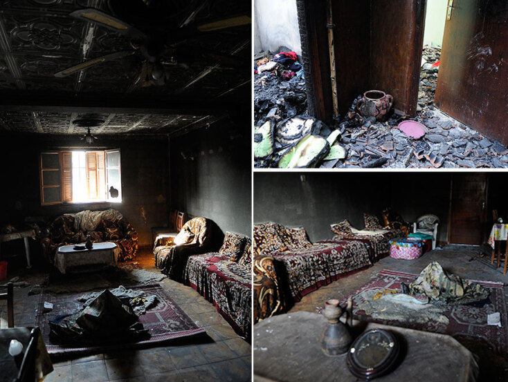 Φωτιές στην Αλγερία: Καμένο σπίτι στην περιοχή Καμπυλία