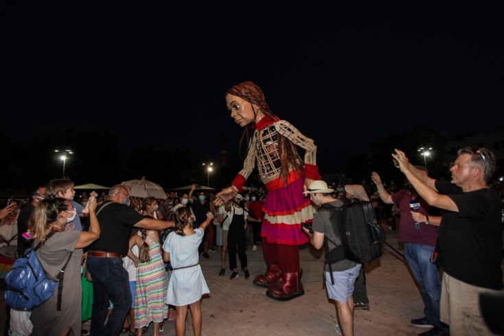 Η Μικρή Αμάλ ξεκίνησε το ταξίδι της στην Ελλάδα από την Χίο © EUROKINISSI / ΔΗΜΗΤΡΗΣ ΒΟΥΧΟΥΡΗΣ