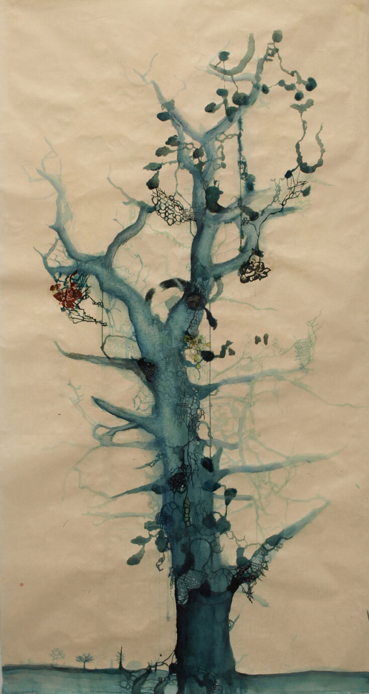 Jack's Tree, Βανέσα Αναστασοπούλου, mixed media σε χαρτί