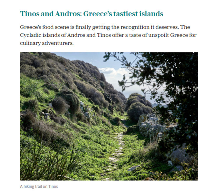 Άνδρος - Daily Telegraph