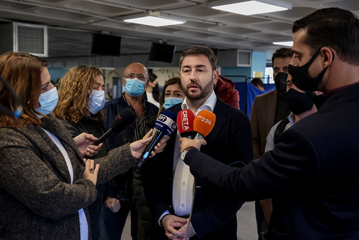 Ο υποψήφιος για την προεδρία του ΚΙΝΑΛ Νίκος Ανδρουλάκης