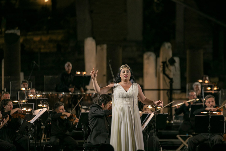 Η Ανίτα Ρατσβελισβίλι στη Ρωμαϊκή Αγορά