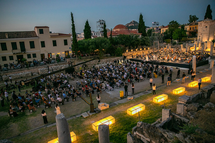 Η Ανίτα Ρατσβελισβίλι στη Ρωμαϊκή Αγορά