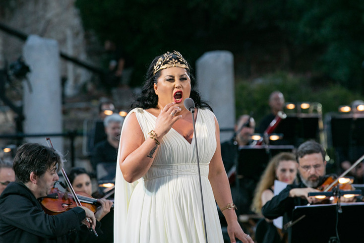 Η Ανίτα Ρατσβελισβίλι στη Ρωμαϊκή Αγορά