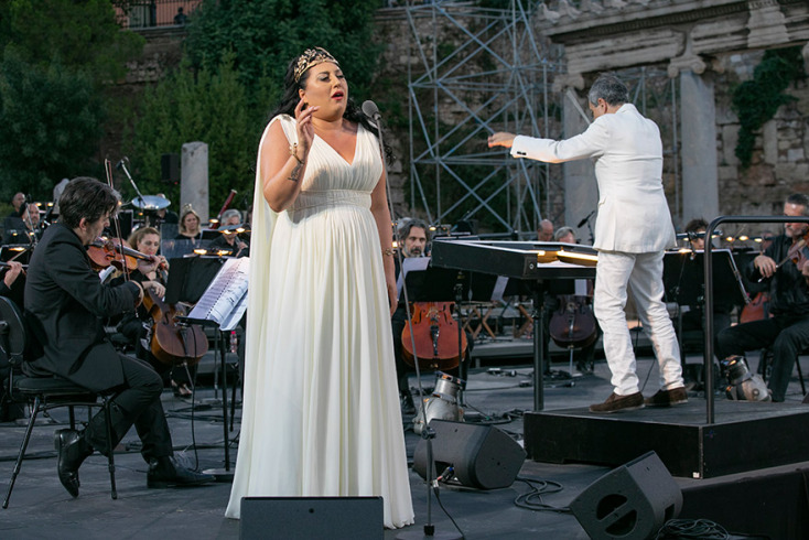 Η Ανίτα Ρατσβελισβίλι στη Ρωμαϊκή Αγορά