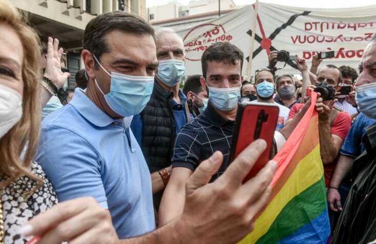 Ο Αλέξης Τσίπρας στις απεργιακές κινητοποιήσεις©EUROKINISSI/ΜΠΟΛΑΡΗ ΤΑΤΙΑΝΑ