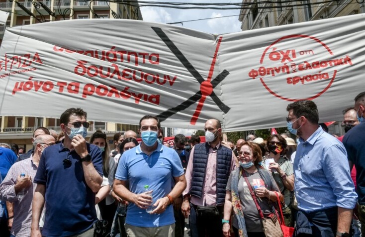Ο Αλέξης Τσίπρας στις απεργιακές κινητοποιήσεις©EUROKINISSI/ΜΠΟΛΑΡΗ ΤΑΤΙΑΝΑ
