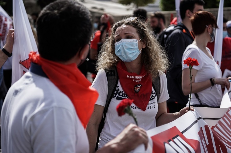 Απεργιακή συγκέντρωση για τον εορτασμό της Πρωτομαγιάς