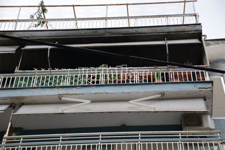 Το διαμέρισμα όπου εκδηλώθηκε πυρκαγιά στη Βέροια