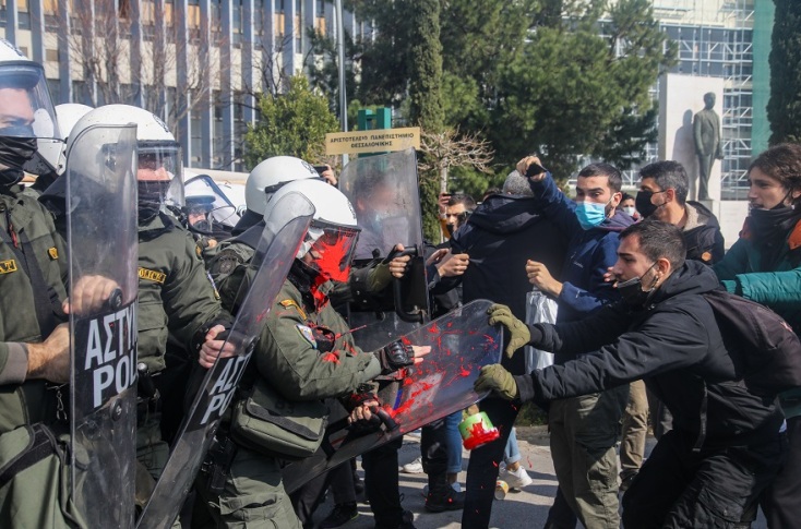 Επεισόδια στην κατάληψη του ΑΠΘ