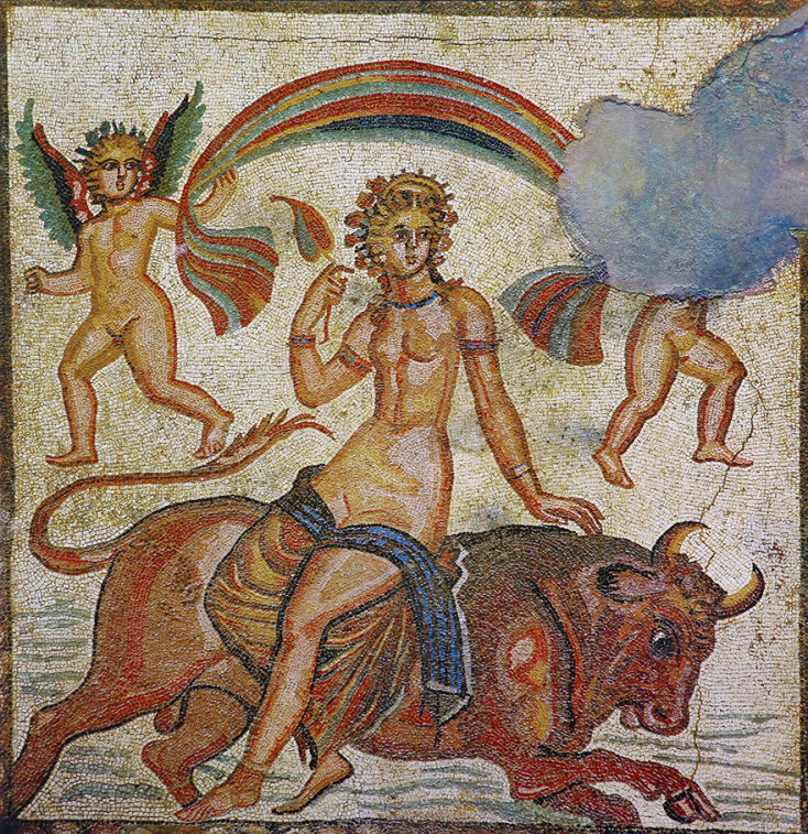 Το ψηφιδωτό «Η αρπαγή της Ευρώπης»