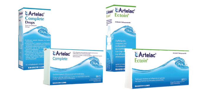 Tα οφθαλμολογικά σκευάσματα Artelac Ectoin &amp; Artelac Complete