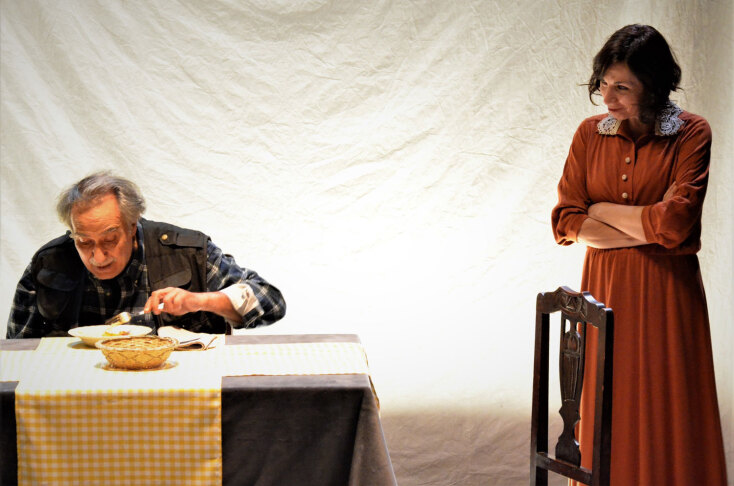 Κώστας Αρζόγλου &amp; Σοφία Λιάκου - «Το κτήνος στο φεγγάρι» στο θέατρο Σημείο © Στέλιος Αγγελίδης