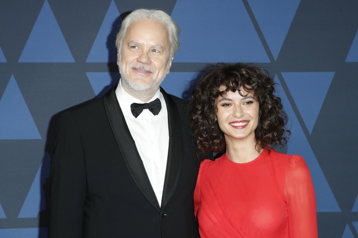 Tim Robbins και Gratiela Brancusi ©EPA/NINA PROMMER