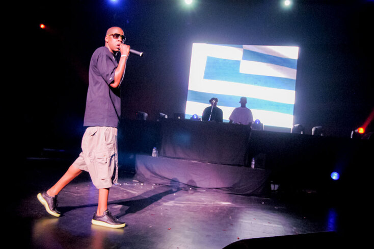 Στιγμιότυπο από τη συναυλία του Jay Z στην Αθήνα τον Σεπτέμβριο του 2006