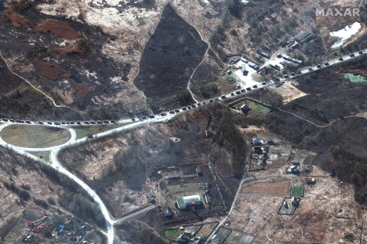 Πόλεμος Ουκρανία: Γιγαντιαία ρωσική στρατιωτική οχηματοπομπή βόρεια του Κιέβου 