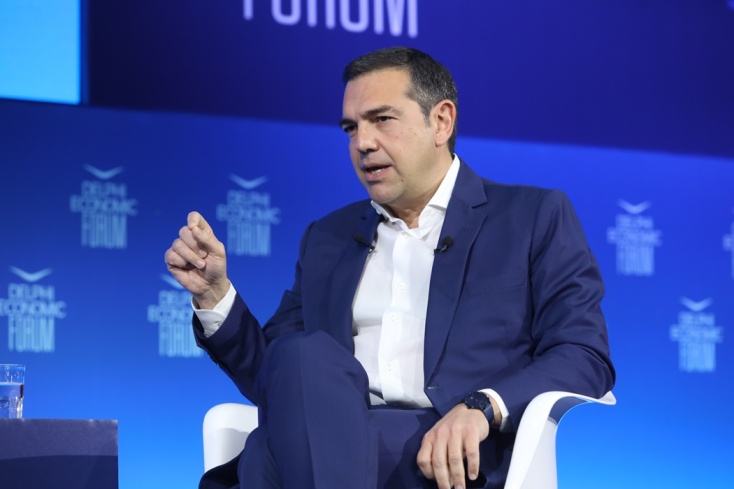 Ο πρόεδρος του ΣΥΡΙΖΑ-Προοδευτική Συμμαχία, Αλέξης Τσίπρας, στο Οικονομικό Φόρουμ των Δελφών