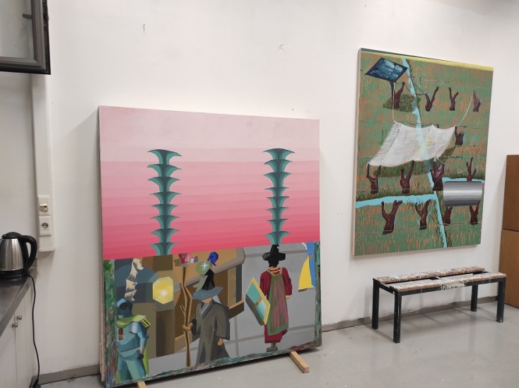 Από ένα εργαστήριο στην εκδήλωση MFA Open Studios.