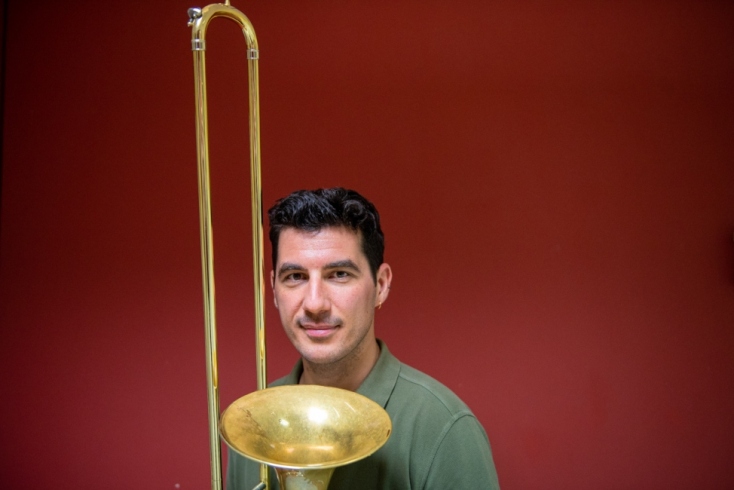 Μουσικός στο τρομπόνι 