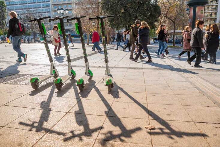 Tα πράσινα πατίνια της Lime