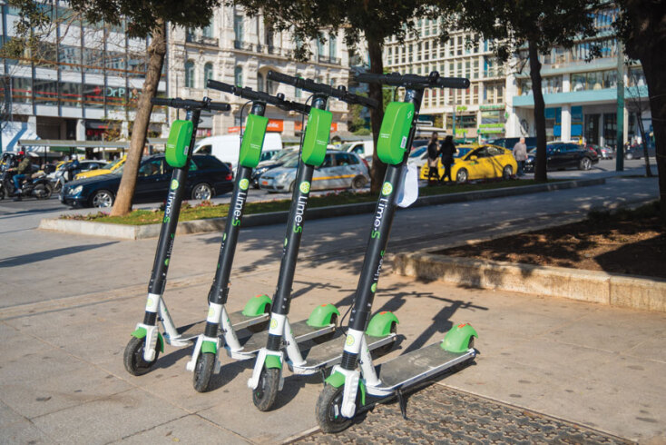 Tα πράσινα πατίνια της Lime