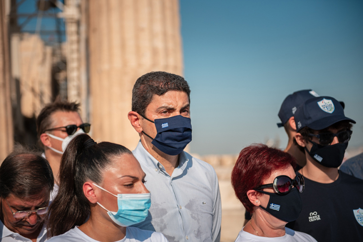 Ο Υφυπουργός Αθλητισμού, Λευτέρης Αυγενάκης υποδέχθηκε την Παραολυμπιακή Ομάδα στην Ακρόπολη