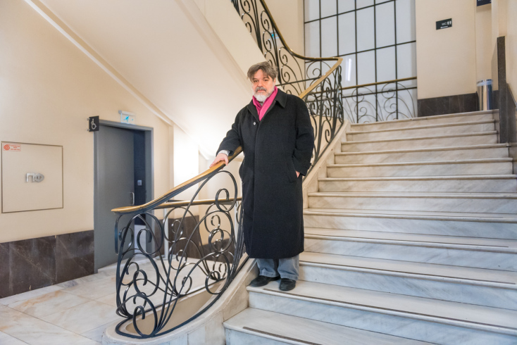 Ο Δημήτρης Παπαδημητρίου μιλάει για τον «Moby Dick» © Θανάσης Καρατζάς