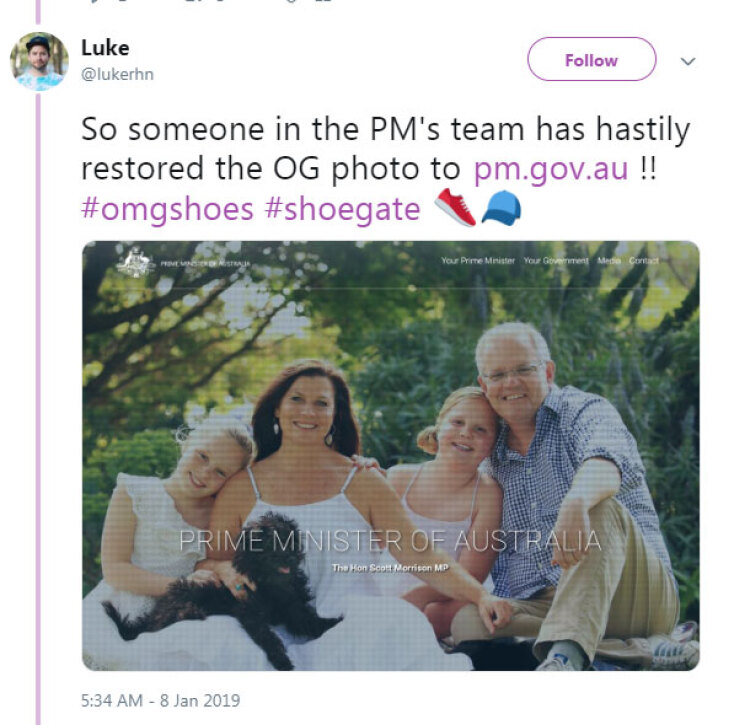 Τα «πειραγμένα» παπούτσια του Αυστραλού πρωθυπουργού