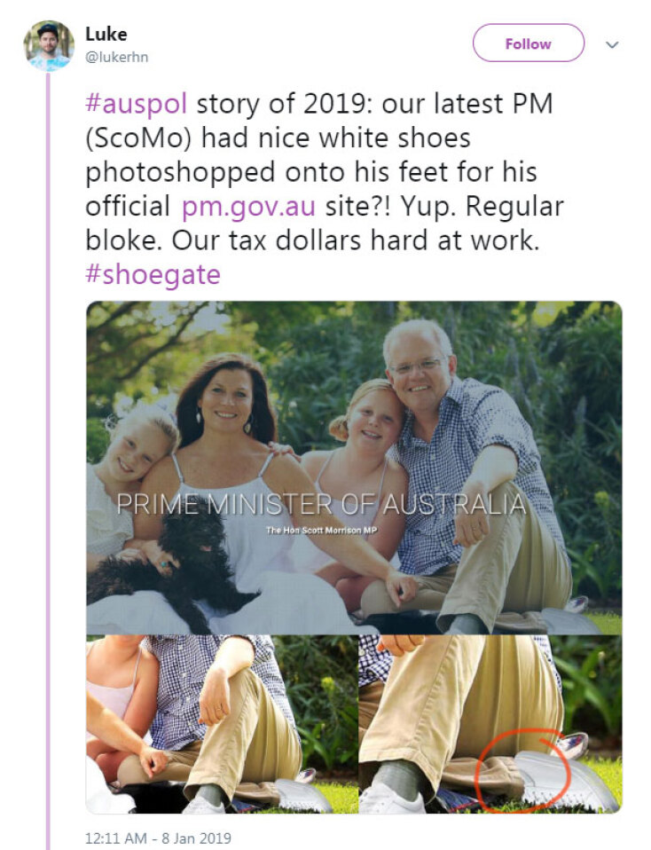 Τα «πειραγμένα» παπούτσια του Αυστραλού πρωθυπουργού