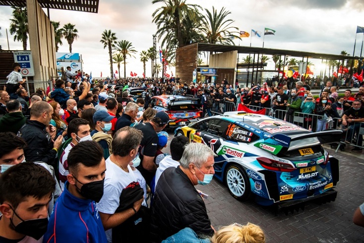 Στιγμιότυπο από το Ράλι Καταλονίας.