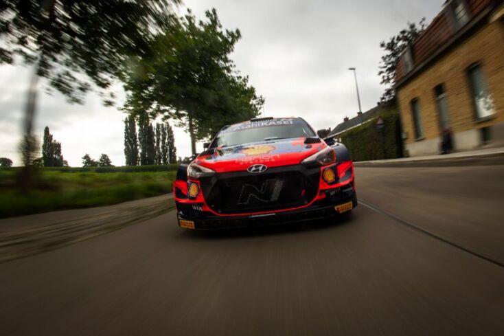 Στιγμιότυπο από τον αγώνα Ράλι Ypres στο Βέλγιο