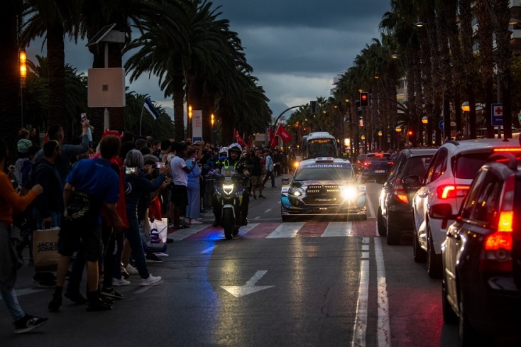 Στιγμιότυπο από το Ράλι Καταλονίας.