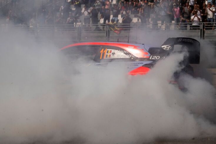 Στιγμιότυπο από τον αγώνα Ράλι Ypres στο Βέλγιο