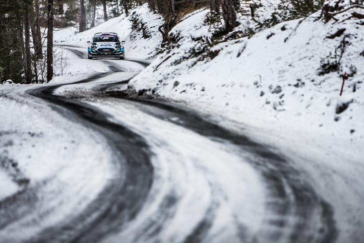 Στιγμιότυπο από το Παγκόσμιο Πρωτάθλημα Ράλι στο Μόντε Κάρλο