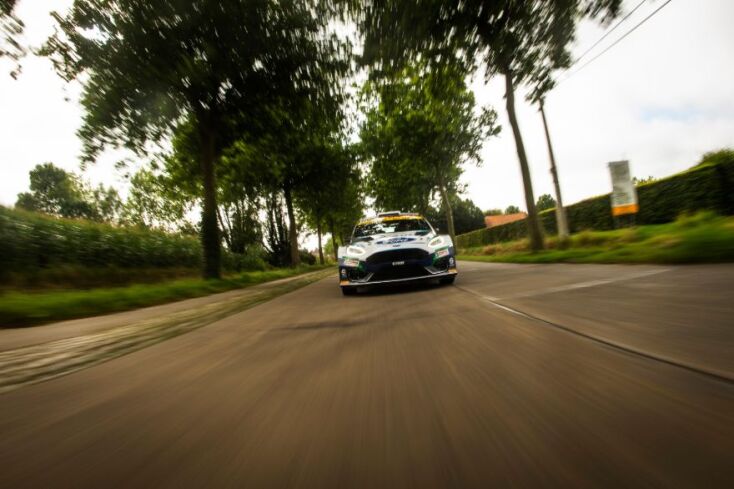 Στιγμιότυπο από τον αγώνα Ράλι Ypres στο Βέλγιο