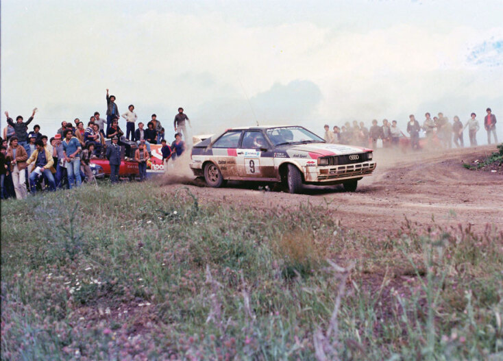 Οι Michele Mouton-Fabrizia Pons με το  Audi Quattro A1 κέρδισαν το Ράλλυ Ακρόπολις του 1982