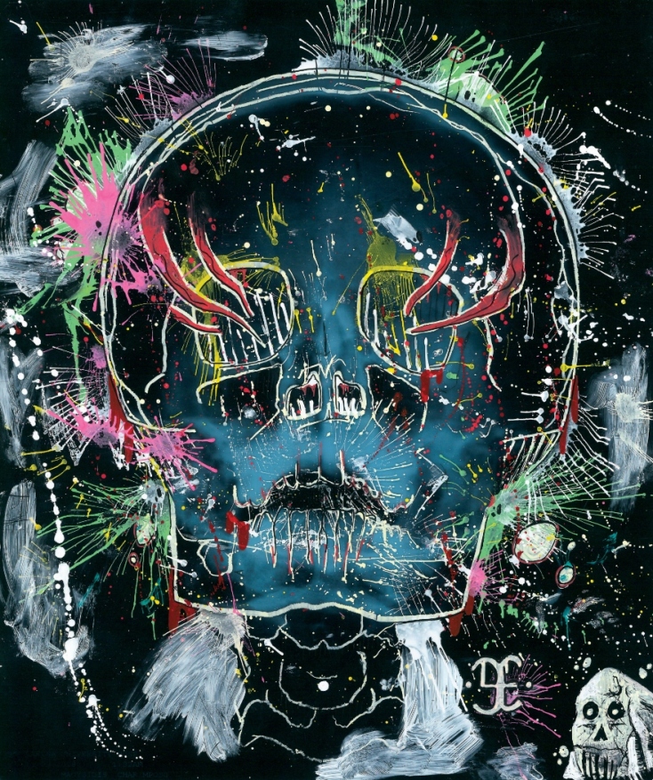 Νεκροκεφαλή, μεταποίηση παλιών ακτινογραφιών σε τέχνη © Babbies