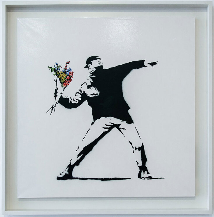 Banksy, «Love Is In The Air»