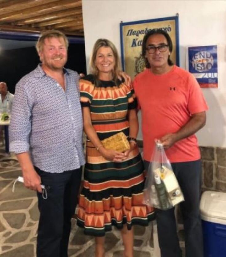 Το βασιλικό ζεύγος της Ολλανδίας στη Μήλο