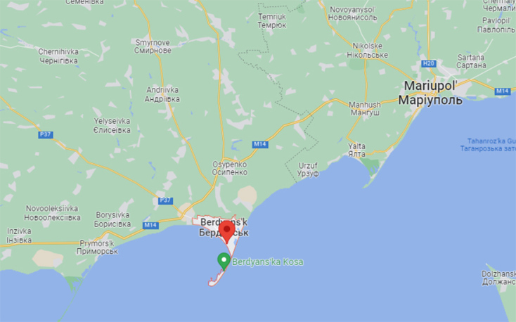 Το κατεχόμενο ουκρανικό λιμάνι Μπερντιάνσκ